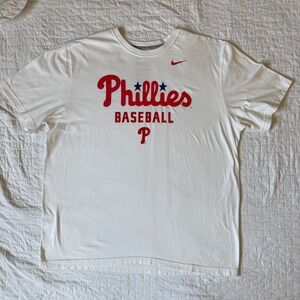 Nike Philadelphia Phillies‎ Baseball T-Shirt XXL White Red